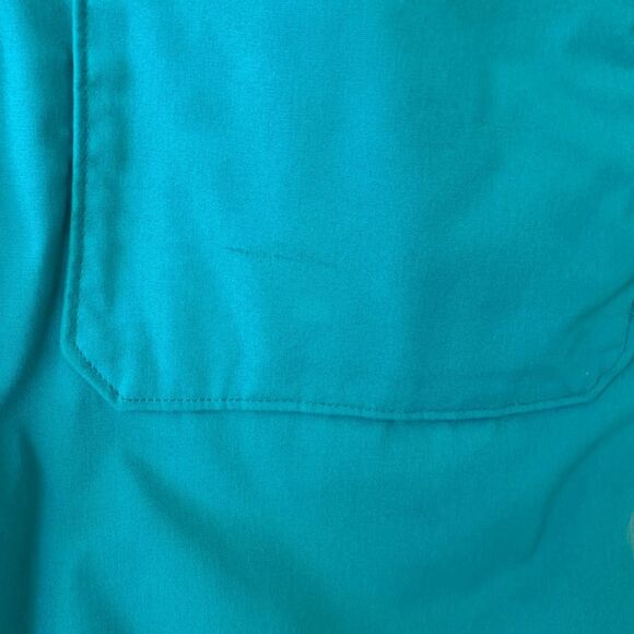 LL Bean Women’s Vintage Parka Coat Teal Wool Lined Long Size M - Picture 5 of 9